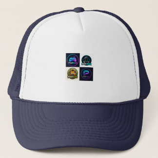 Retro Gaming Badges Trucker Hat | Gamer Snapback C