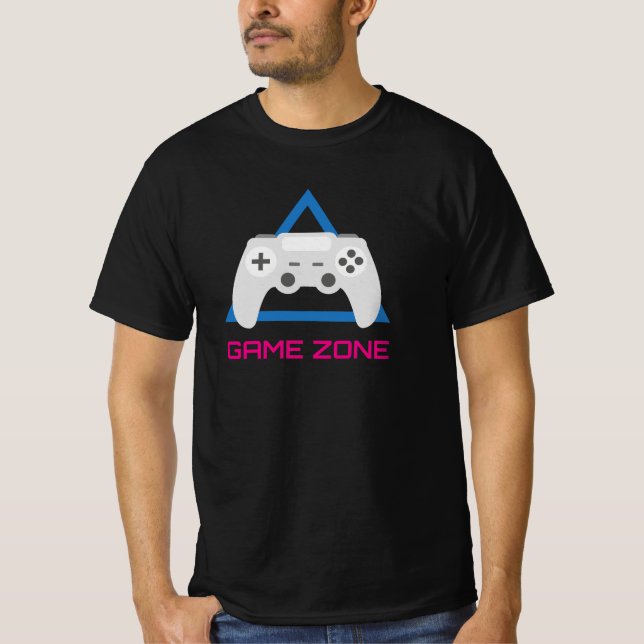 Retro Gaming Controller Neon T-Shirt (Front)