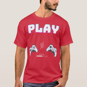 Retro Gaming Controller Play Screen funny vintage T-Shirt
