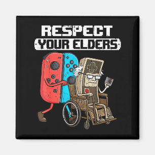 Retro Gaming Funny Gamer Controller 80s Respect Yo Magnet