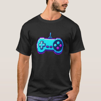 Retro Gaming Pixel Controller T-Shirt