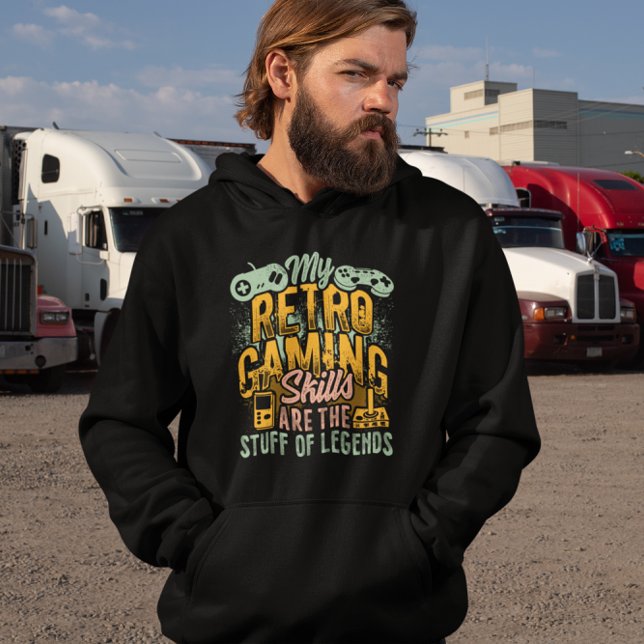 Retro Gaming Skills Stuff of Legends - Gamer Hoodie (Creator Uploaded)