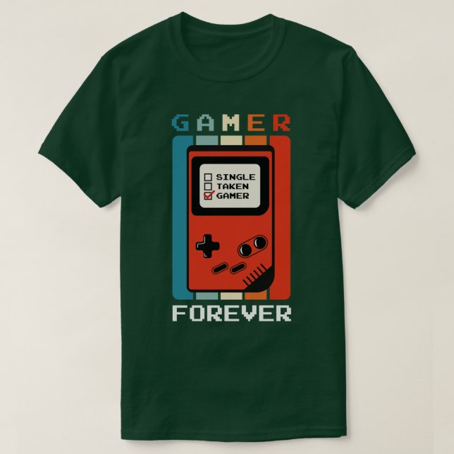 Retro gaming valentines valentine day gifts TShirt (Design Front)