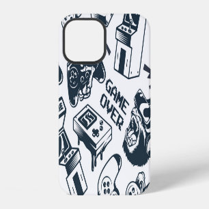 Retro gaming vintage pattern. iPhone 12 case