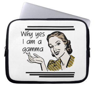 Retro Gamma Gifts Laptop Sleeve