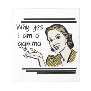 Retro Gamma Gifts Notepad