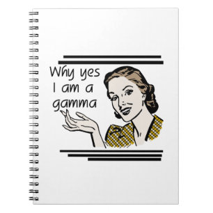 Retro Gamma Gifts Spiral Notebook