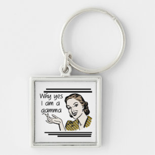 Retro Gamma Tshirts and Gifts Key Ring