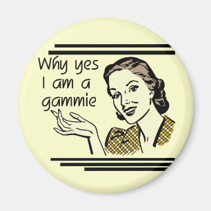 Retro Gammie T-shirts and Gifts Magnet