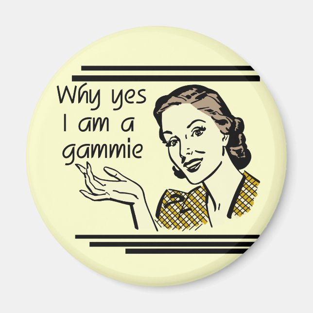 Retro Gammie T-shirts and Gifts Magnet (Front)