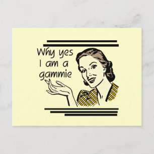 Retro Gammie T-shirts and Gifts Postcard