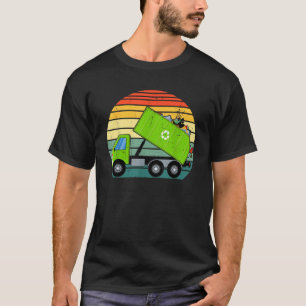 Retro Garbage Truck Waste Management Boys Toddlers T-Shirt