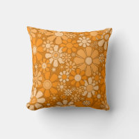 Retro Garden Cheerful Floral 60s 70s Pattern