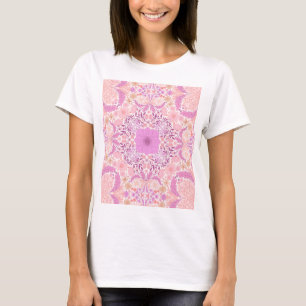 Retro garden florals  in pink T-Shirt