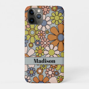 Retro Garden Vintage 60s 70s Flowers Personalised Case-Mate iPhone Case