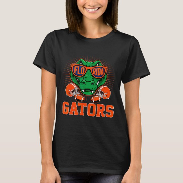 Retro Gators Tee Cute Gators Women Men Kids Boys G (Front)