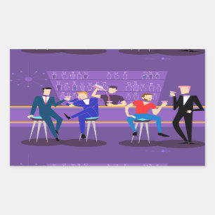 Retro Gay Bar Stickers