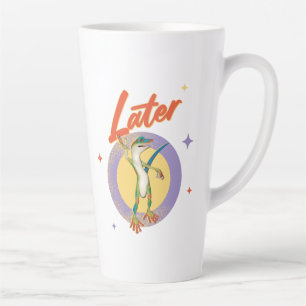 Retro Gecko Later Lazy Day Humour Latte Mug