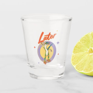 Retro Gecko Later Lazy Day Humour Shot Glass