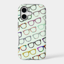 Retro Geek Hipster Glasses Pattern iPhone5 case