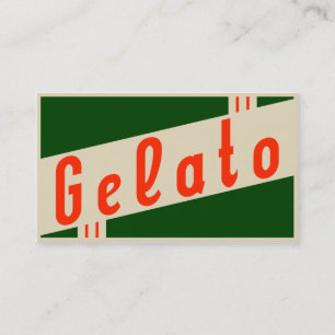 retro gelato business card