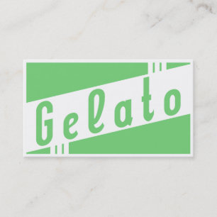 retro gelato business card