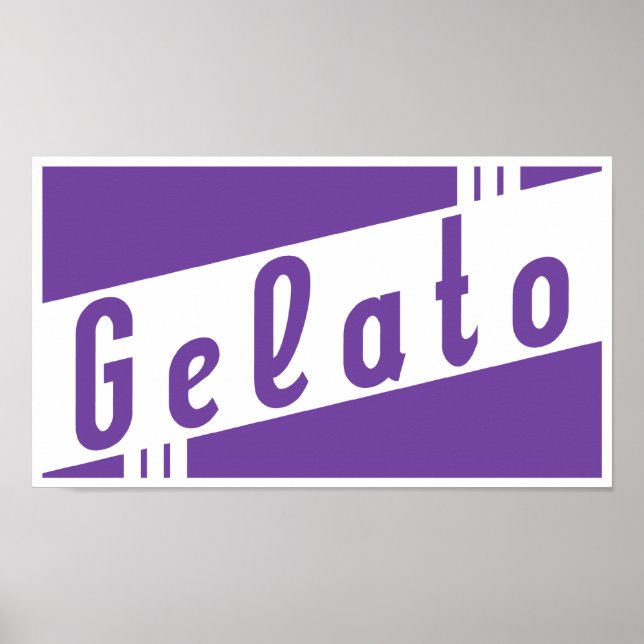 retro gelato poster (Front)