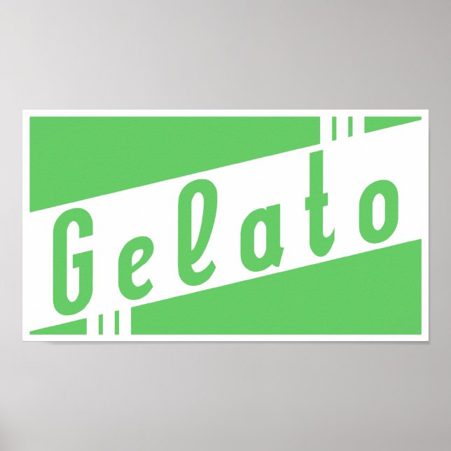 retro gelato poster (Front)