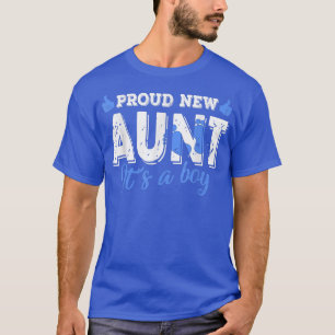 Retro Gender Reveal Proud New Aunt It's A Boy T-Shirt