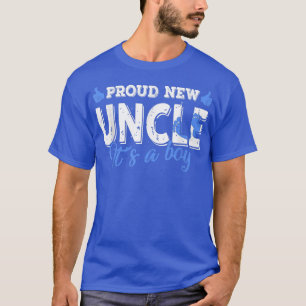 Retro Gender Reveal Proud New Uncle It's A Boy T-Shirt