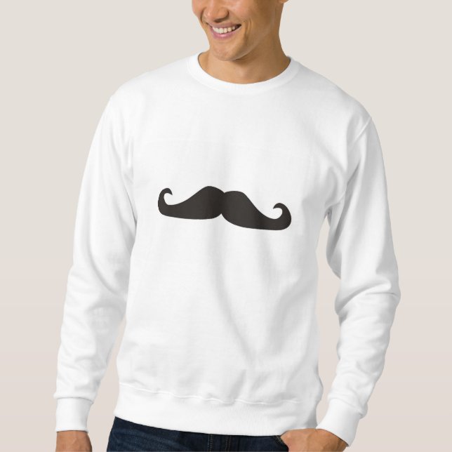 Retro gentelman moustaches hipsters Sweatshirt (Front)