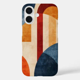 Retro Geometric Arches iPhone 16 Case