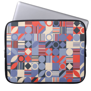 Retro geometric covers set. Bauhaus retro design c