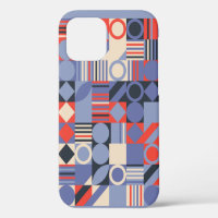 Retro geometric covers set. Bauhaus retro design c
