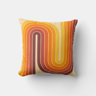 Retro Geometric Double Arch Design Cushion