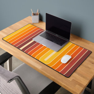 Retro Geometric Double Arch Design Desk Mat