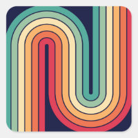 Retro Geometric Double Arch Design
