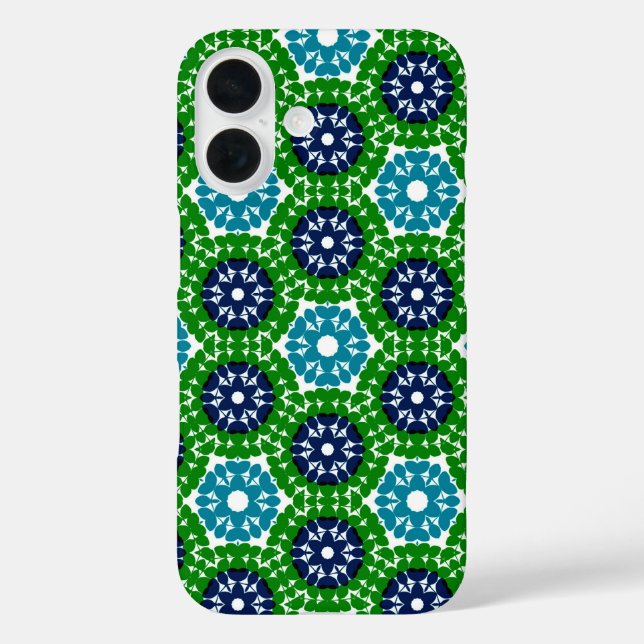 Retro geometric floral pattern  Case-Mate iPhone case (Back)