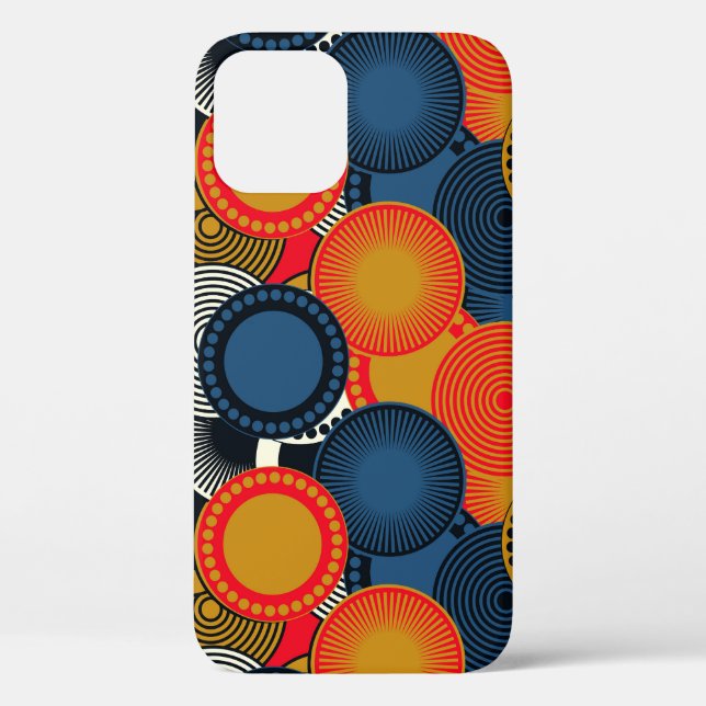 Retro Geometric: Golden Circles Harmony Case-Mate iPhone Case (Back)