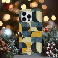Retro Geometric Harmony - Mid-Century Modern