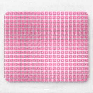 Retro Geometric Mousepad, Pink Mouse Pad