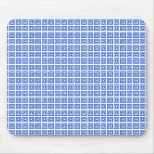Retro Geometric Mousepad, Royal Blue Mouse Pad