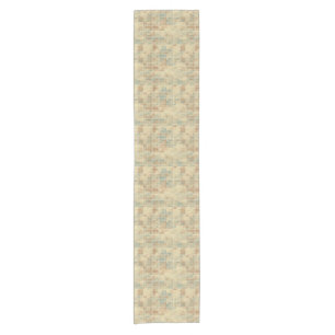 Retro geometric pattern 2 2 short table runner