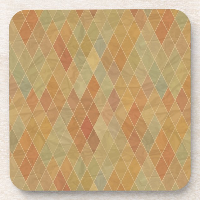 Retro geometric pattern 2 coaster (Front)