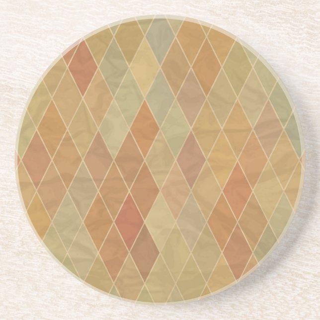 Retro geometric pattern 2 coaster (Front)