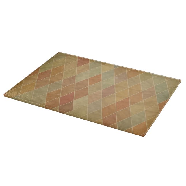 Retro geometric pattern 2 cutting board (Corner)