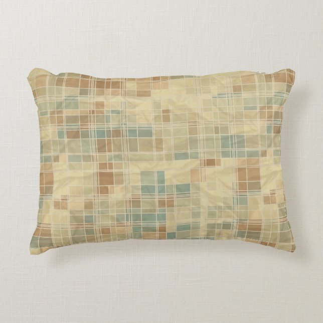 Retro geometric pattern 2 decorative cushion (Front)