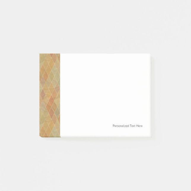 Retro geometric pattern 2 post-it notes (Front)