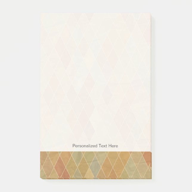 Retro geometric pattern 2 post-it notes (Front)