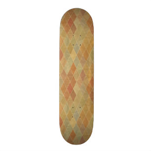 Retro geometric pattern 2 skateboard